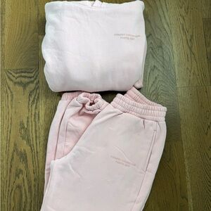Comfrt Pastel Sweat Set in Bubblegum